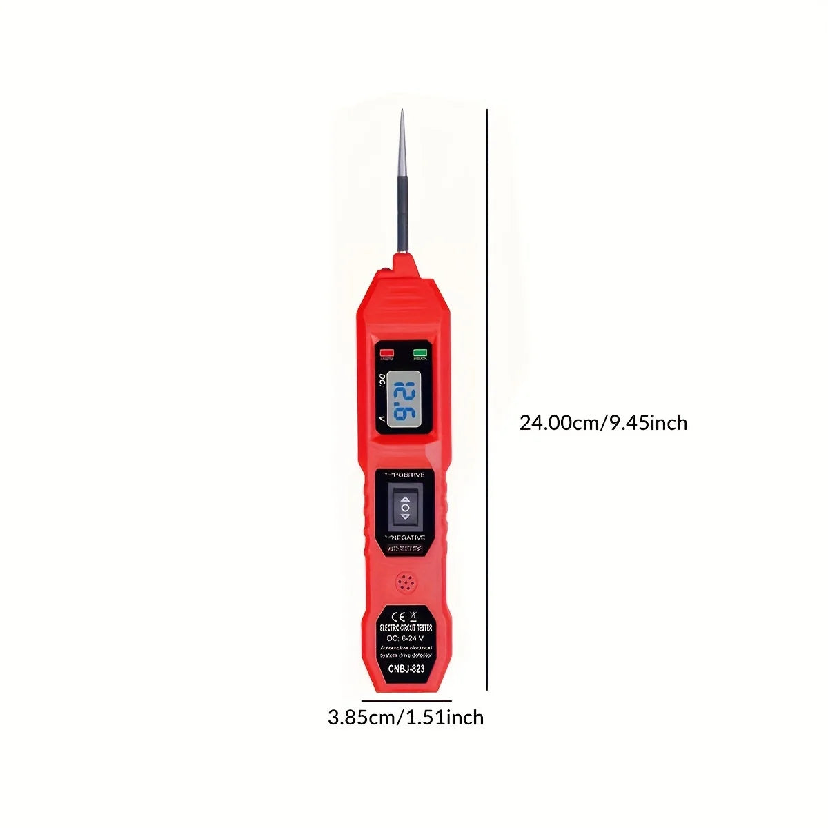 A Circuit Tester, Car Circuit Tester with Voltage Display LED Light, and a Car Power Circuit Probe Kit.